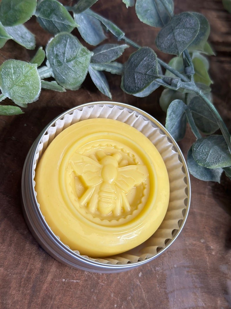 handmade solid lotion bar: unscented bee pollen, lavender, orange blossom handmade solid lotion bar: unscented bee pollen, lavender, orange blossom