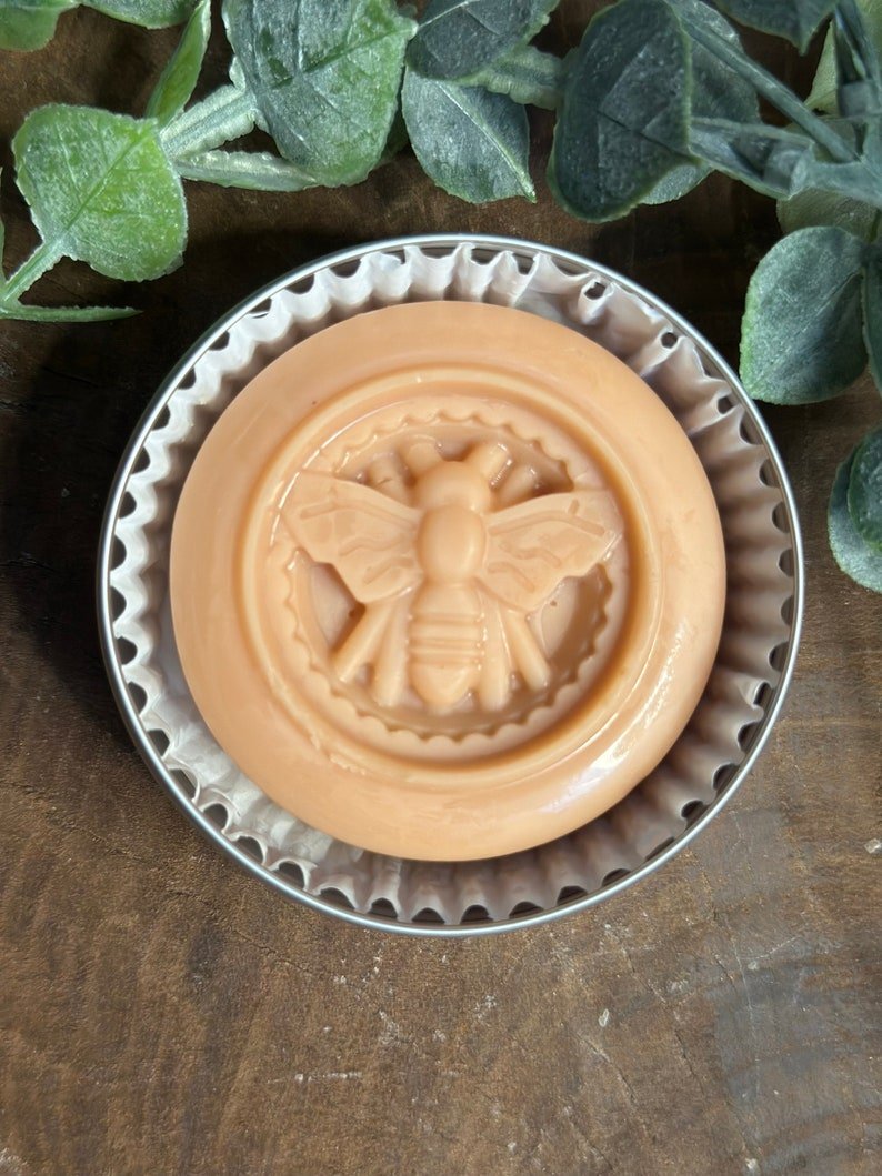 handmade solid lotion bar: unscented bee pollen, lavender, orange blossom handmade solid lotion bar: unscented bee pollen, lavender, orange blossom