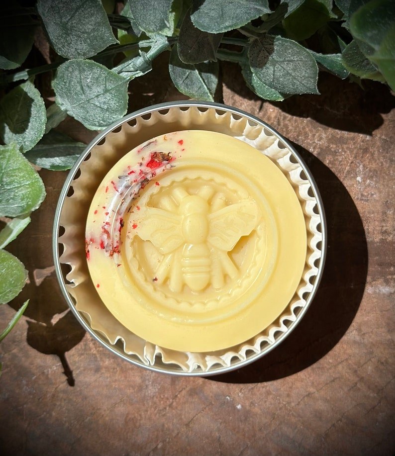 handmade solid lotion bar: unscented bee pollen, lavender, orange blossom handmade solid lotion bar: unscented bee pollen, lavender, orange blossom